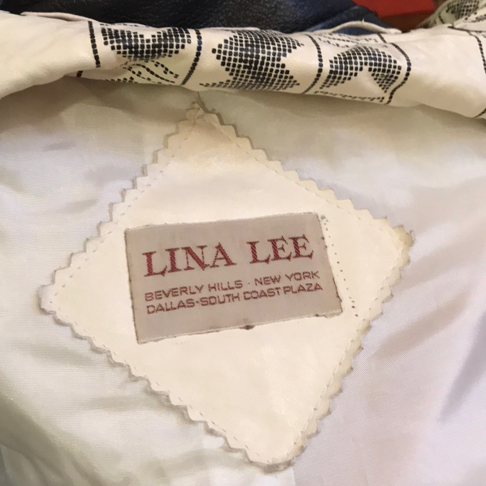 Lina Lee Hand Tooled Leather Jacket Beverly Hills… - image 4